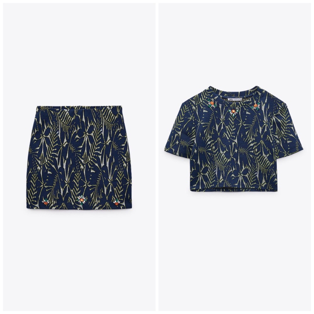 Zara skirt set sz L